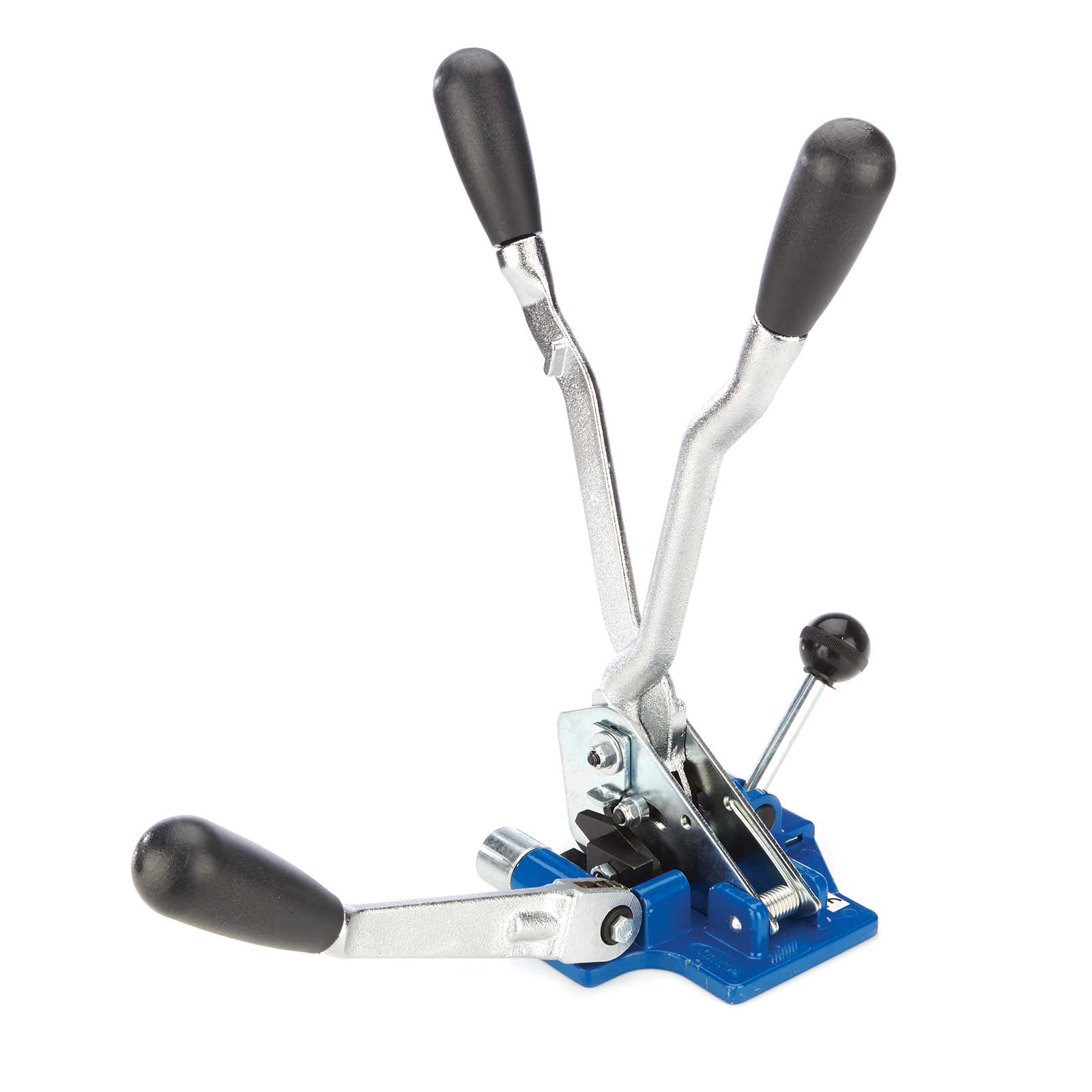 Combi strapping tool for 12mm polyprop strap - tension and seal with one tool